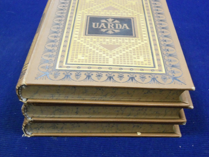1881 UARDA ROMAN BY GEORG EBERS GERMAN BOOK LOT OF 3 - KD 2194