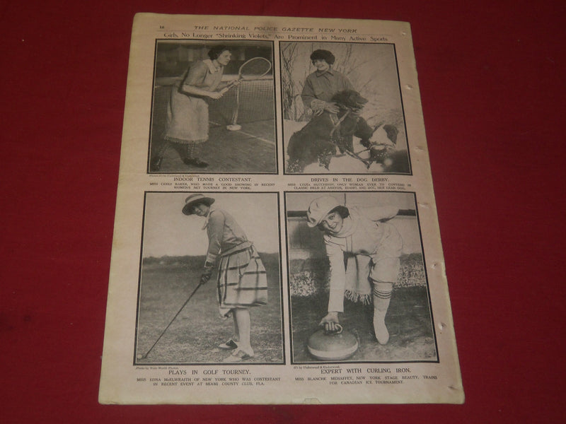 1922 APRIL 1 THE NATIONAL POLICE GAZETTE MAGAZINE - CHICAGO CUBS - B 5736