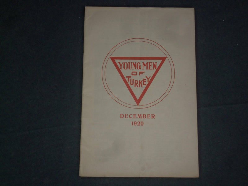 1920 DECEMBER YOUNG MEN OF TURKEY MAGAZINE - VOLUME 1, NUMBER 3 - J 4374