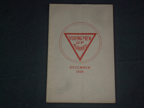 1920 DECEMBER YOUNG MEN OF TURKEY MAGAZINE - VOLUME 1, NUMBER 3 - J 4374