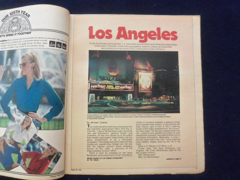 1979 AUGUST 26 CHICAGO TRIBUNE MAGAZINE SECTION - LOS ANGELES - NP 6426