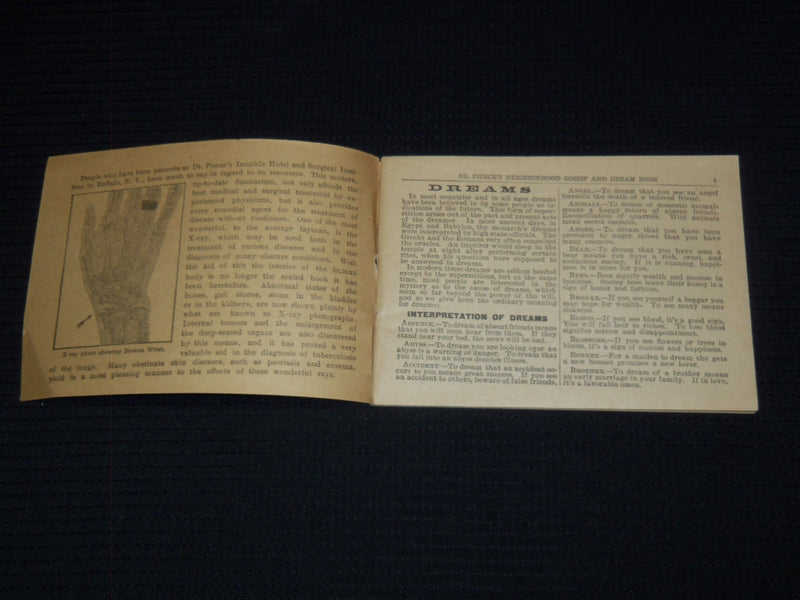 1900'S DR. PIERCE'S NEIGHBORHOOD GOSSIP AND DREAM BOOK - J 7344
