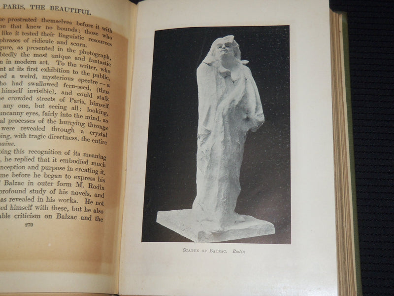 1908 PARIS THE BEAUTIFUL HARDCOVER BOOK BY LILIAN WHITING - KD 9389