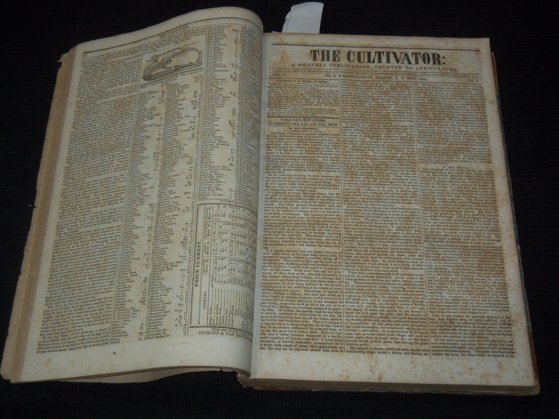 1838-1839 THE CULTIVATOR MAGAZINE BOUND VOLUME NO. 5 - KD 3351M