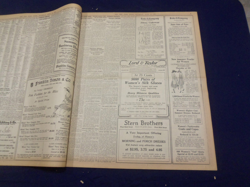1918 JUNE 13 NEW YORK TIMES - GERMANS CROSS THE MATZ RIVER - NT 9085