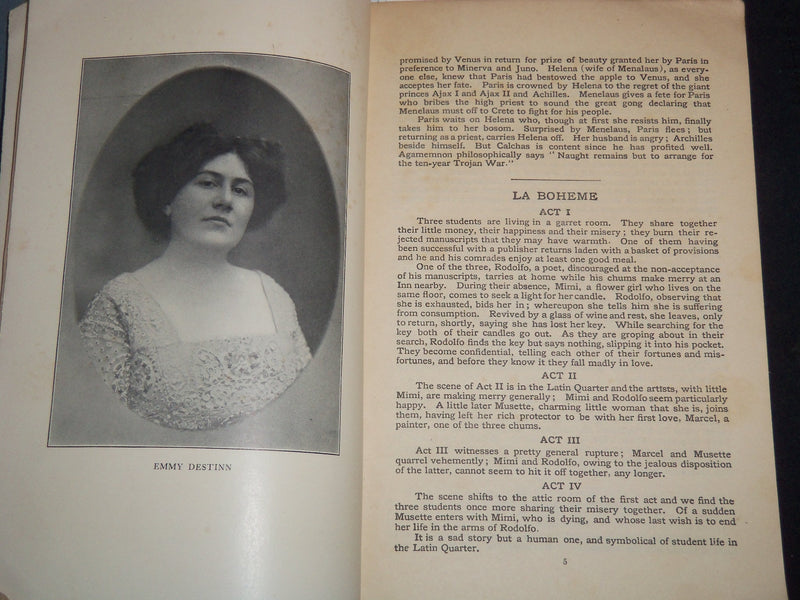 1913 OPERA STORIES BOOK PUBLISHED BY HENRY L. MASON - J 9123