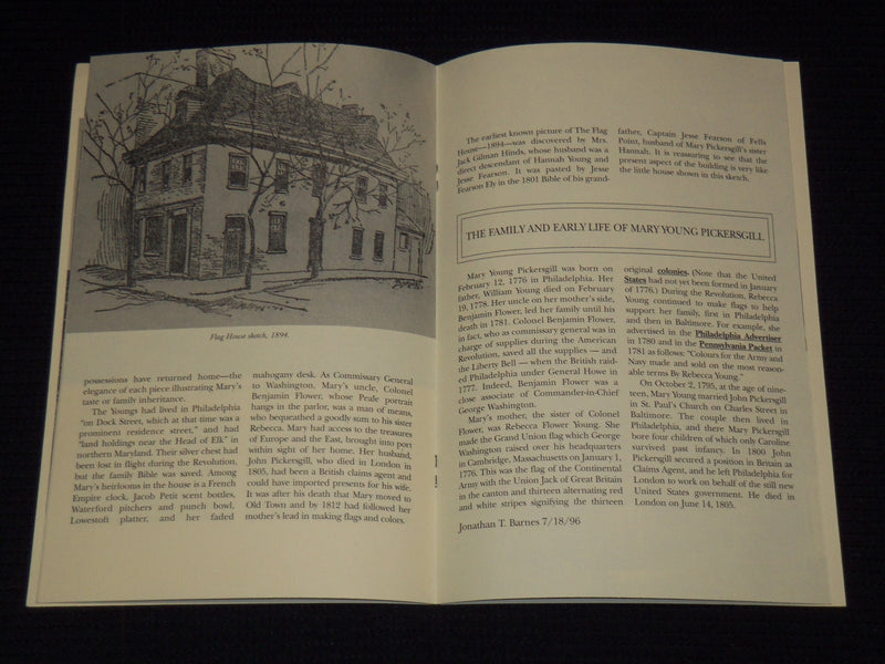 1996 THE FLAG HOUSE STORY BOOK BY MARY PAULDING MARTIN - J 7499