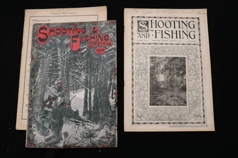 1900 SHOOTING AND FISHING MAGAZINE - LOT OF 21 - O 3697