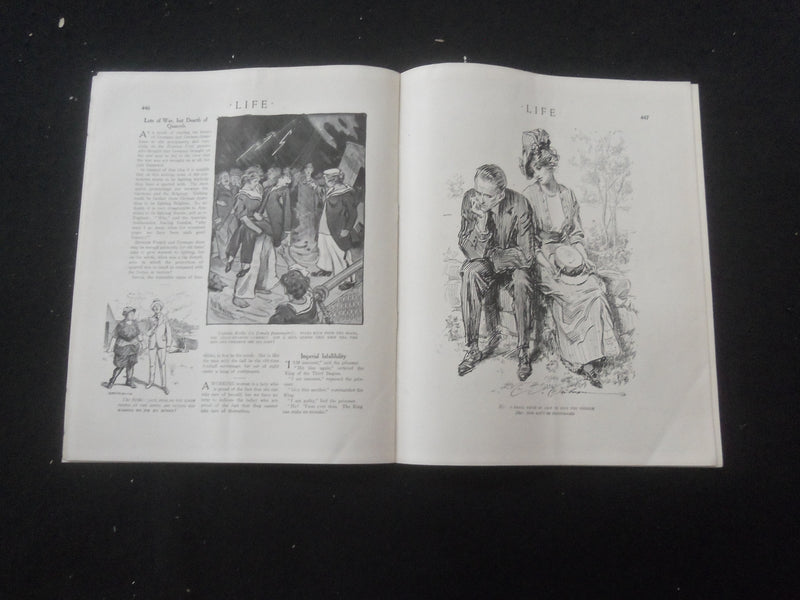 1914 SEPTEMBER 10 LIFE MAGAZINE - DEEP SEA NUMBER - MY FIRST SEA VOYAGE - L 759X