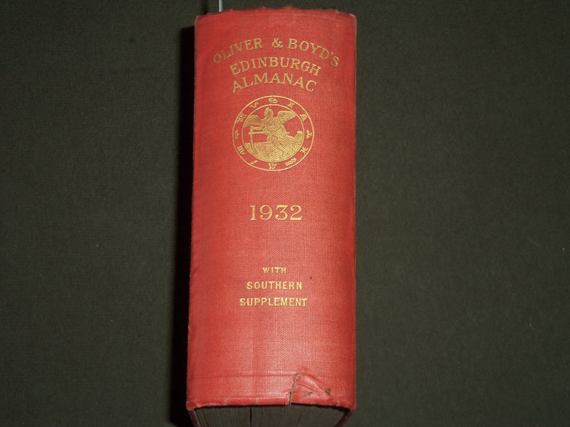 1932 OLIVER AND BOYD'S EDINBURGH ALMANAC BOOK - KD 3997
