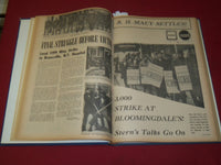 1965 RWDSU RECORD NEWSPAPER BOUND VOLUME NO. 12 - RETAIL - WHOLESALE - R 15M