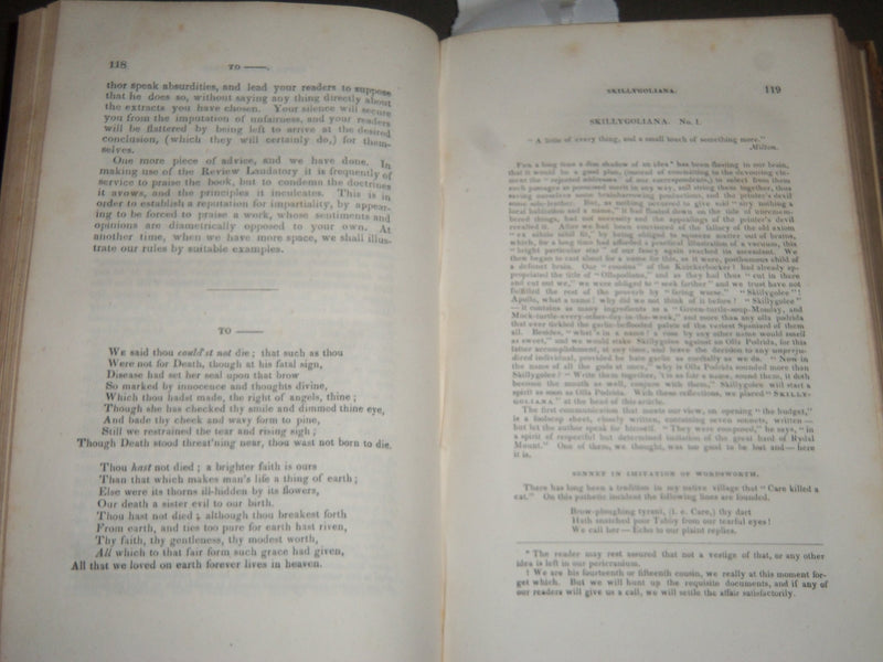 1837-1838 THE HARVARDIANA BOUND VOLUME NO. 4 - JAMES RUSSELL LOWELL - KD 4407