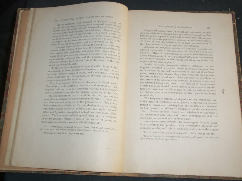1894 THE SUPERFICIAL ALTERATION OF ORE DEPOSITS - J 4885