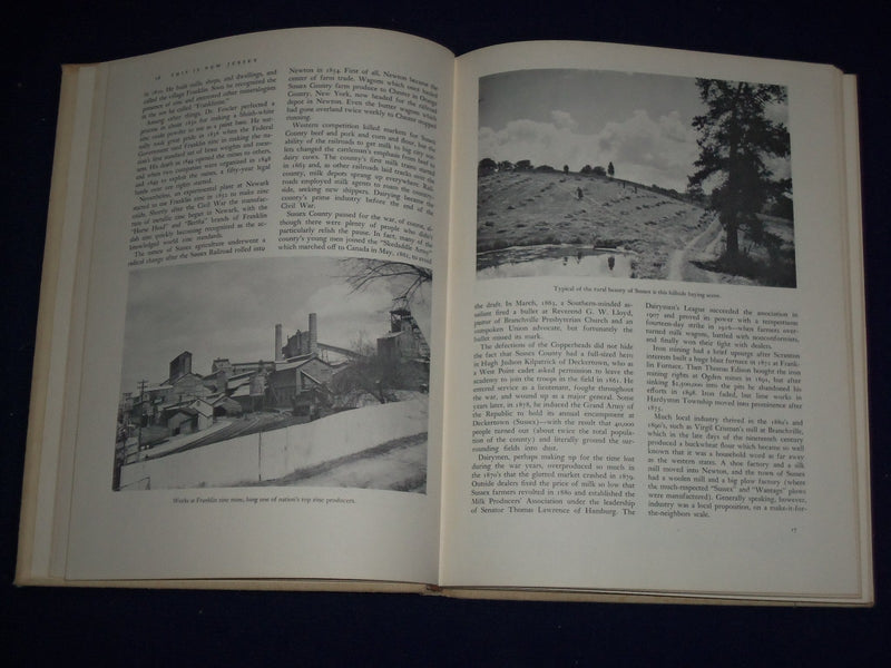1953 THIS IS NEW JERSEY FROM HIGH POINT TO CAPE MAY BOOK BY CUNNINGHAM- KD 3740