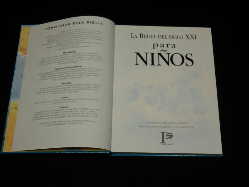 2004 LA BIBLIA DEL SIGLO XXI PARA NINOS HARDCOVER BOOK - SPANISH - R 722I