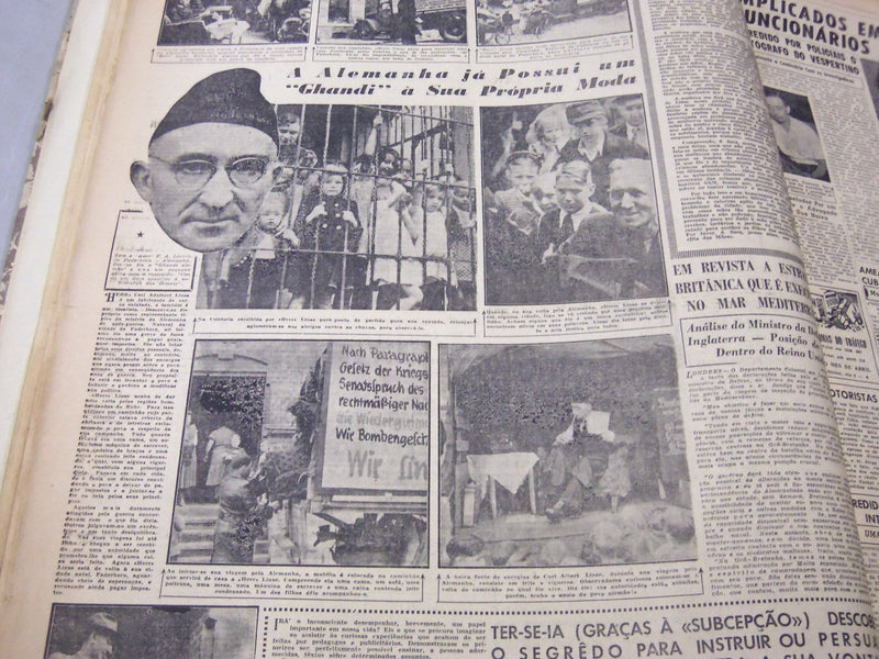 1957 MAY RIO DE JANEIRO DIARIO NEWSPAPER BOUND VOLUME - SPANISH - BV 57