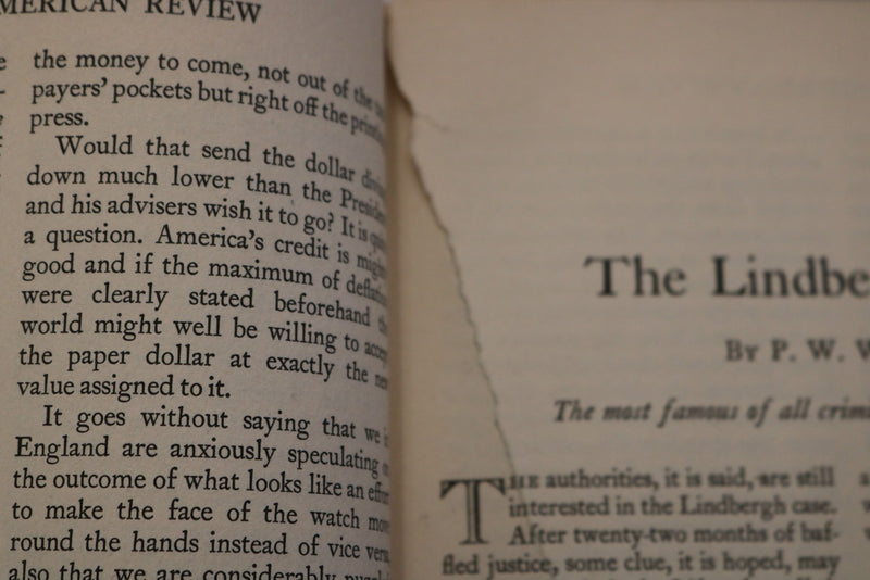 1934 THE NORTH AMERICAN REVIEW- BOUND VOLUMES -COMPLETE YEAR- LOT OF 2 - KD 9673