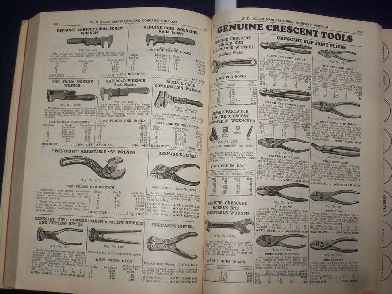 1931 W. D. ALLEN MANUFACTURING CO. RED BOOK CATALOG - CHICAGO, ILLINOIS - J 9346
