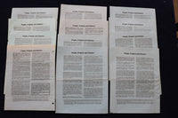 1974-1976 AFRICA CONFINDENTIAL NEWSLETTER PUBLICATION - LOT OF 12 - K 1543