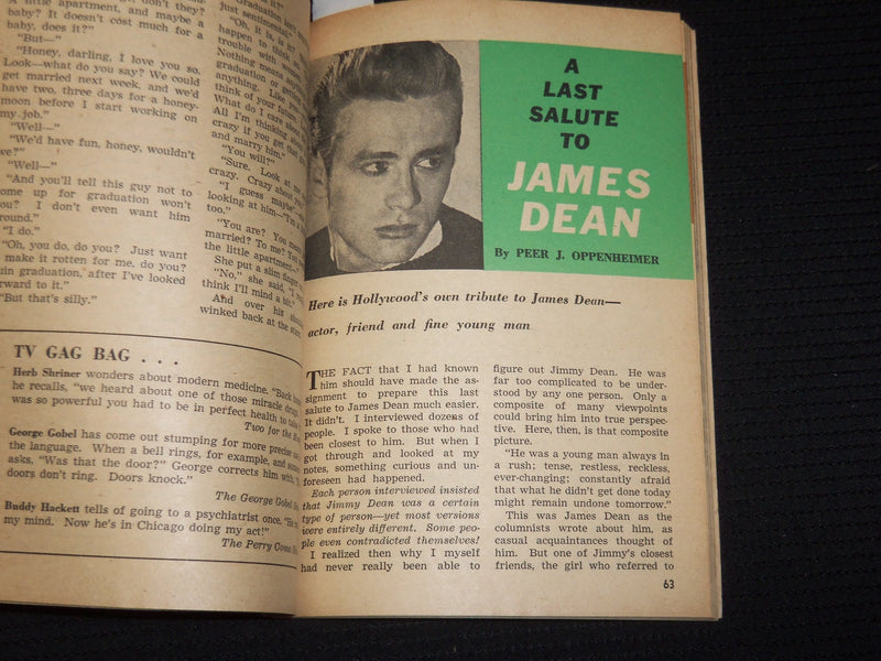 1956 SEPTEMBER COMPACT DIGEST MAGAZINE - SHIRLEY MACLAINE - JAMES DEAN- SP 4862F