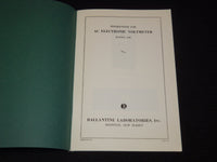 1965 INSTRUCTIONS FOR AC ELECTRONIC VOLTMETER MODEL 300 - BOONTON NJ - J 7577