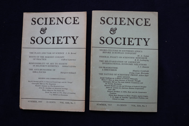 1948-1955 SCIENCE & SOCIETY QUARTERLY MAGAZINE - LOT OF 6 - O 3607