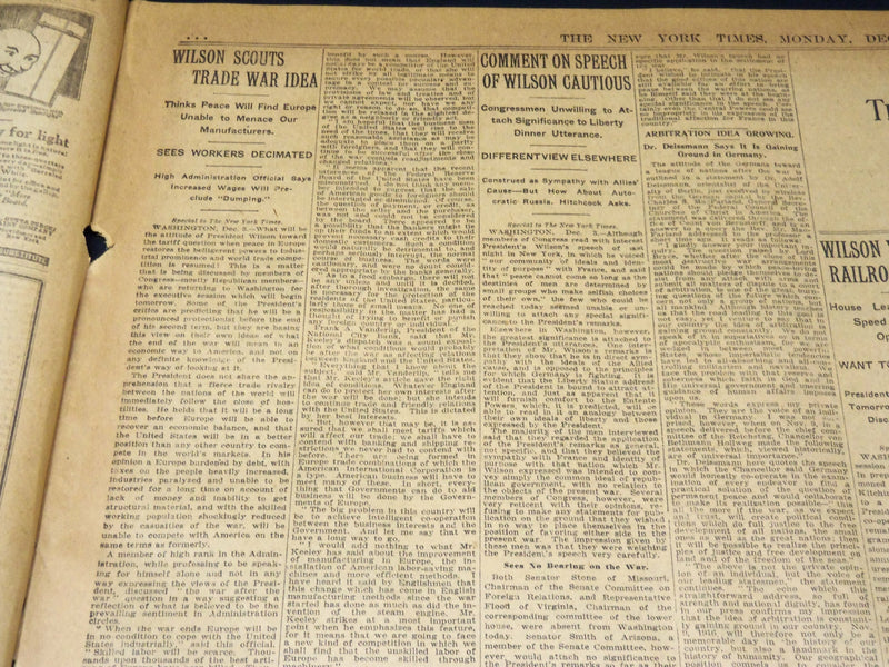 1916 DECEMBER 4 NEW YORK TIMES - CHIHUAHUA TAKEN FROM VILLA TROOPS - NT 8627