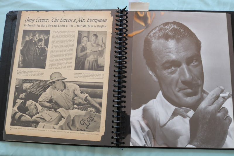 GARY COOPER SCRAPBOOK - E 26483