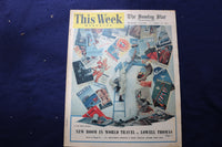 1952 APRIL 27 THIS WEEK MAGAZINE - NEW BOOM IN WORLD TRAVEL COVER - E 22942