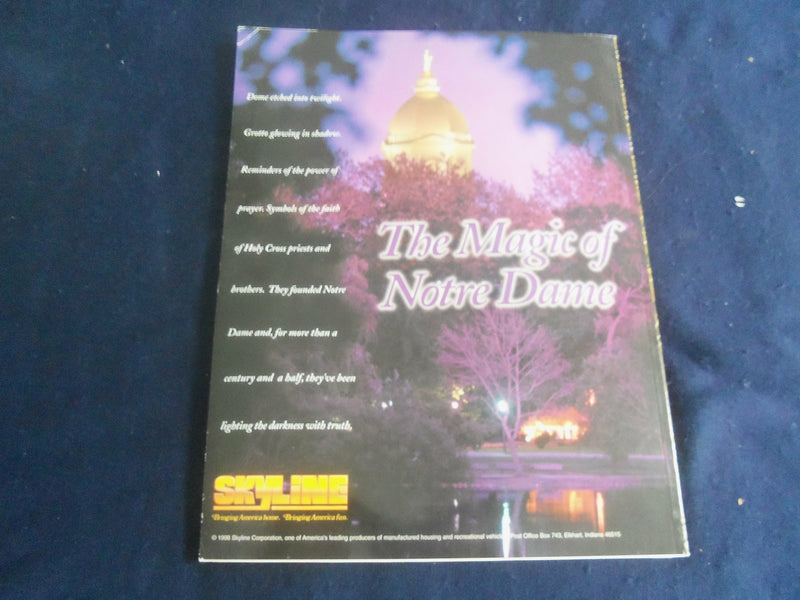 1998 OCT 3 FOOTBALL PROGRAM - NOTRE DAME VS STANFORD UNIVERSITY - SP 1213H