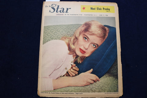 1956 JUNE 17 WASHINGTON STAR MAGAZINE - CHRIS WHITE - ELVIS PRESLEY - E 23340