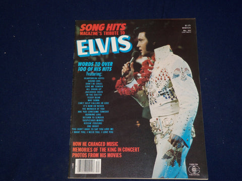 1977 WINTER SONG HITS TRIBUTE TO ELVIS MAGAZINE - ELVIS PRESLEY- PHOTOS- SP 9905