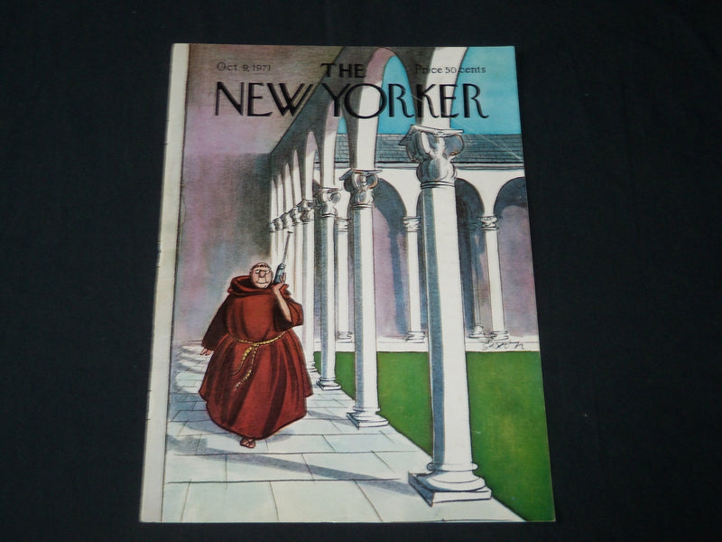 1971 OCTOBER 9 NEW YORKER MAGAZINE FRONT COVER ONLY - GREAT ART FOR FRAMING