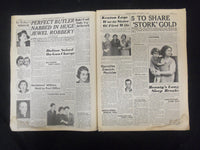 1936 NOVEMBER 8 NEW YORK SUNDAY MIRROR-GEM THEFT JAILS 