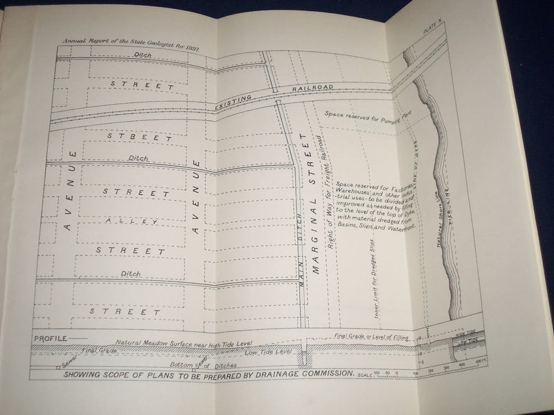 1897 GEOLOGICAL SURVEY OF NEW JERSEY ANNUAL REPORT - NICE FOLD OUTS - J 225