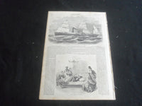 1853 OCTOBER 1 ILLUSTRATED NEWS MAGAZINE - COURT OF BISHOPS, CAMDEN, NJ -B 5531R