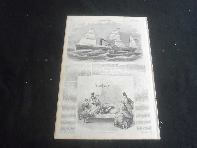 1853 OCTOBER 1 ILLUSTRATED NEWS MAGAZINE - COURT OF BISHOPS, CAMDEN, NJ -B 5531R