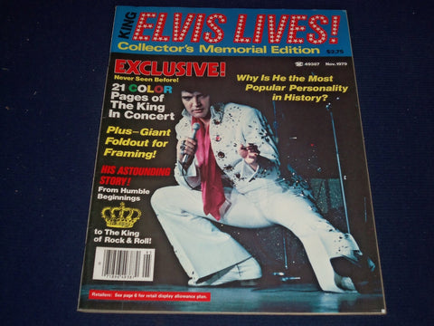 1979 NOVEMBER KING ELVIS LIVES! MAGAZINE - ELVIS PRESLEY - PHOTOS - II 9067