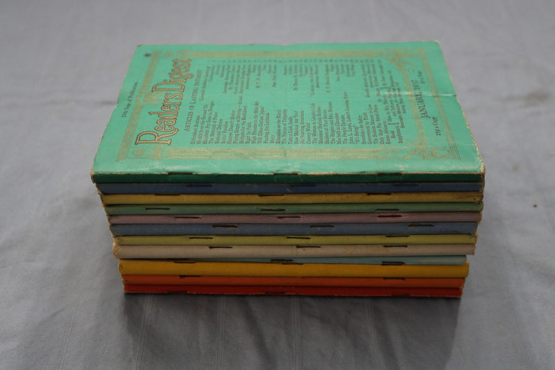 1937 READER'S DIGEST MAGAZINE - COMPLETE YEAR - LOT OF 12 - O 3872
