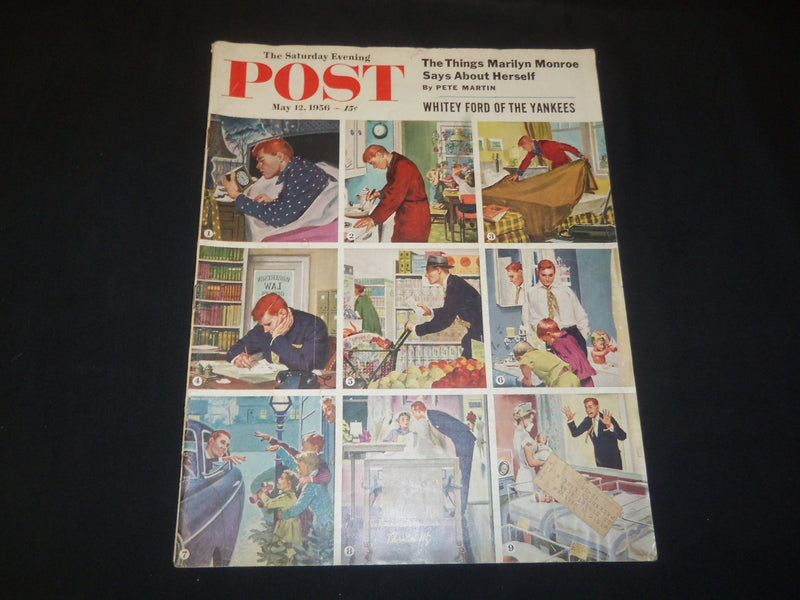 1956 MAY 12 THE SATURDAY EVENING POST MAGAZINE - ILLUSTRATED COVER - SP 5626