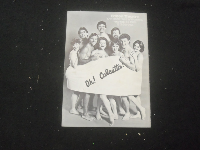 1981 OH! CALCUTTA! SHOW PROGRAM - EDISON THEATRE - MULTIPLE LANGUAGES - B 1140R