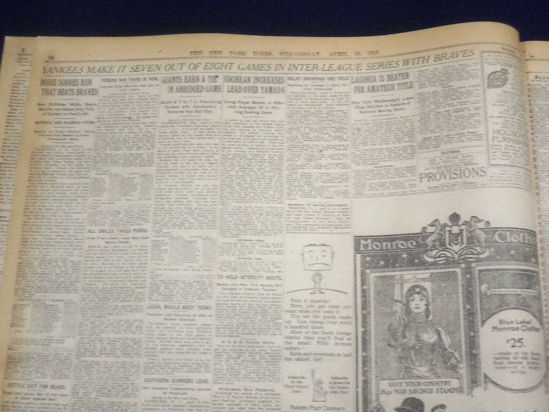 1918 APRIL 10 NEW YORK TIMES - ANGRY PROTESTS ROUSED BY LLOYD GEORGE - NT 8207