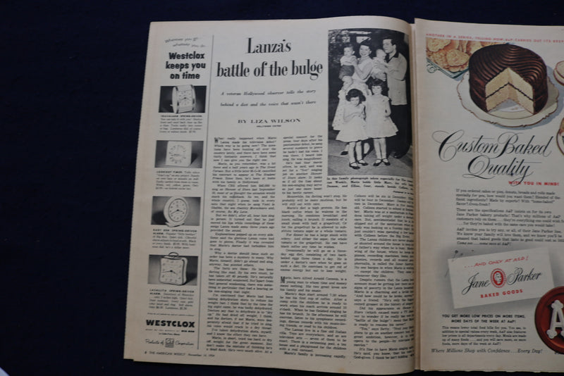 1954 NOV 14 AMERICAN WEEKLY MAGAZINE - JOHN WAYNE ARTICLE AND PHOTO - E 23260