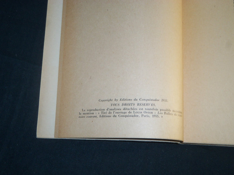1955 LES BALLETS DU REPERTOIRE COURANT BOOK BY LOUIS OSTER - KD 5673