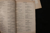 1955-1961 AFFILIATED DUPLICATE BRIDGE CLUBS DIRECTORIES - LOT OF 7 - K 2399