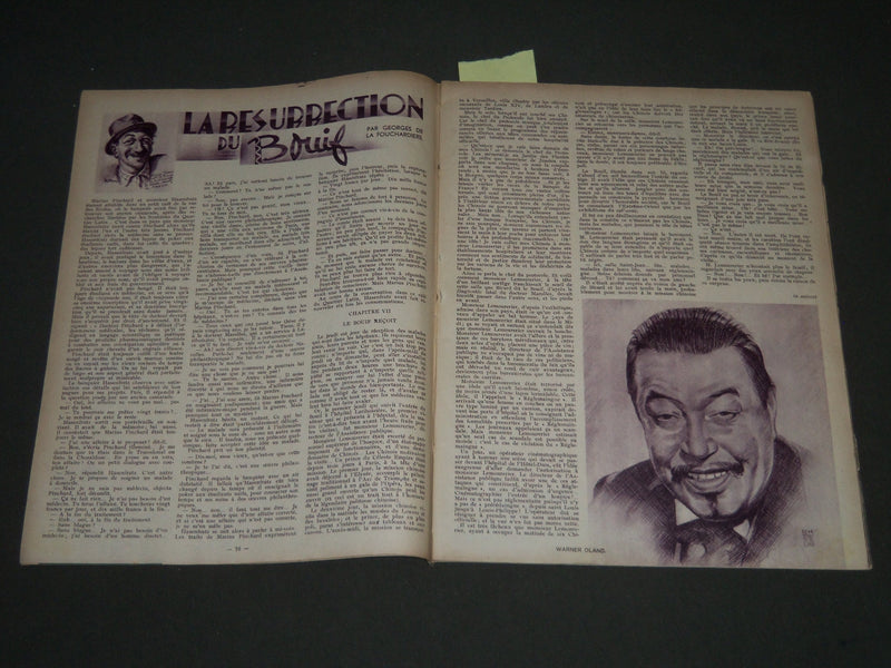 1936 SEPT 27 A-Z HEBDOMADAIRE ILLUSTRE MAGAZINE - GRACE MOORE & TONE - ST 5177