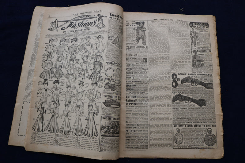 1907 OCTOBER THE AMERICAN HOME NEWSPAPER - NICE ILLUSTRATED COVER - NP 8691