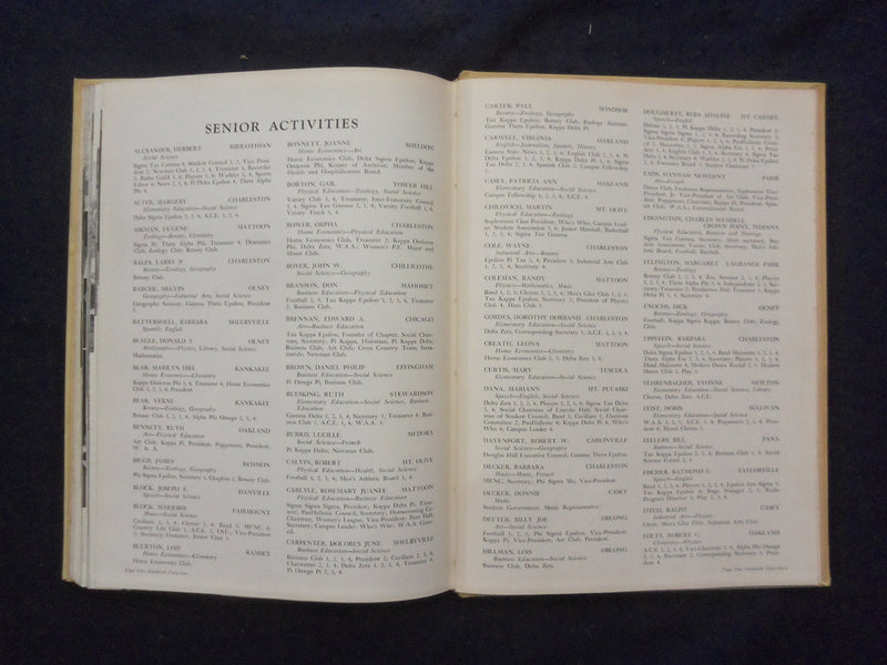 1954 WARBLER EASTERN ILLINOIS STATE COLLEGE YEARBOOK - CHARLESTON, IL - YB 3312