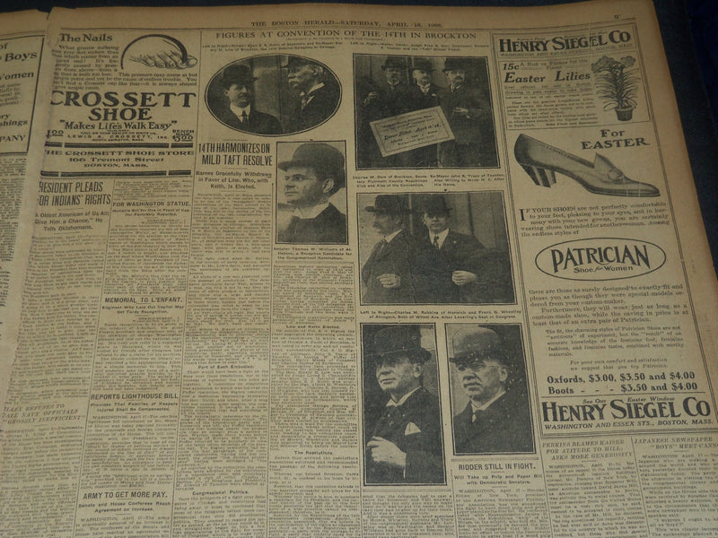 1908 APRIL 18 THE BOSTON HERALD - 12 DEAD IN CHELSEA FIRE - BH 64