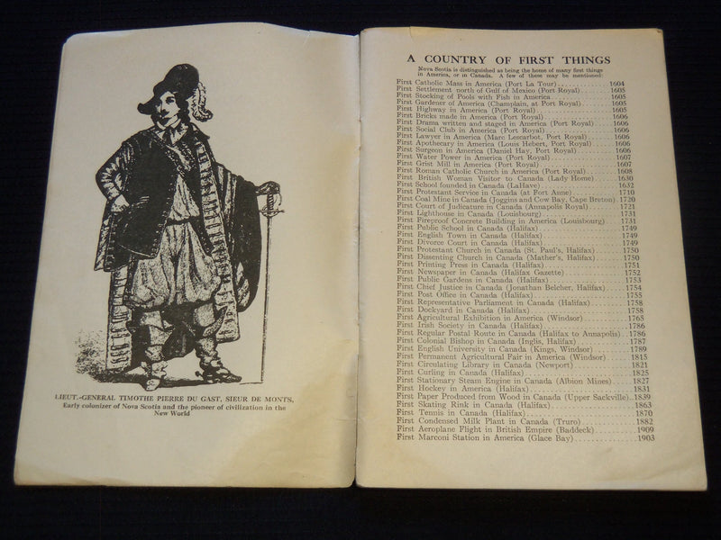 1935 HISTORIC NOVA SCOTIA SOFTCOVER BOOK PUB. BY HON. A. S. MACMILLIAN - J 7309